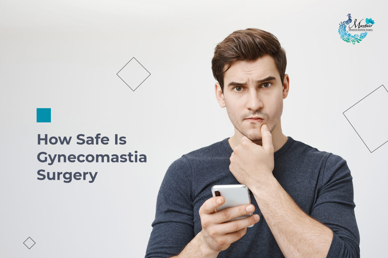 A guy considering for safe gynecomastia treatment