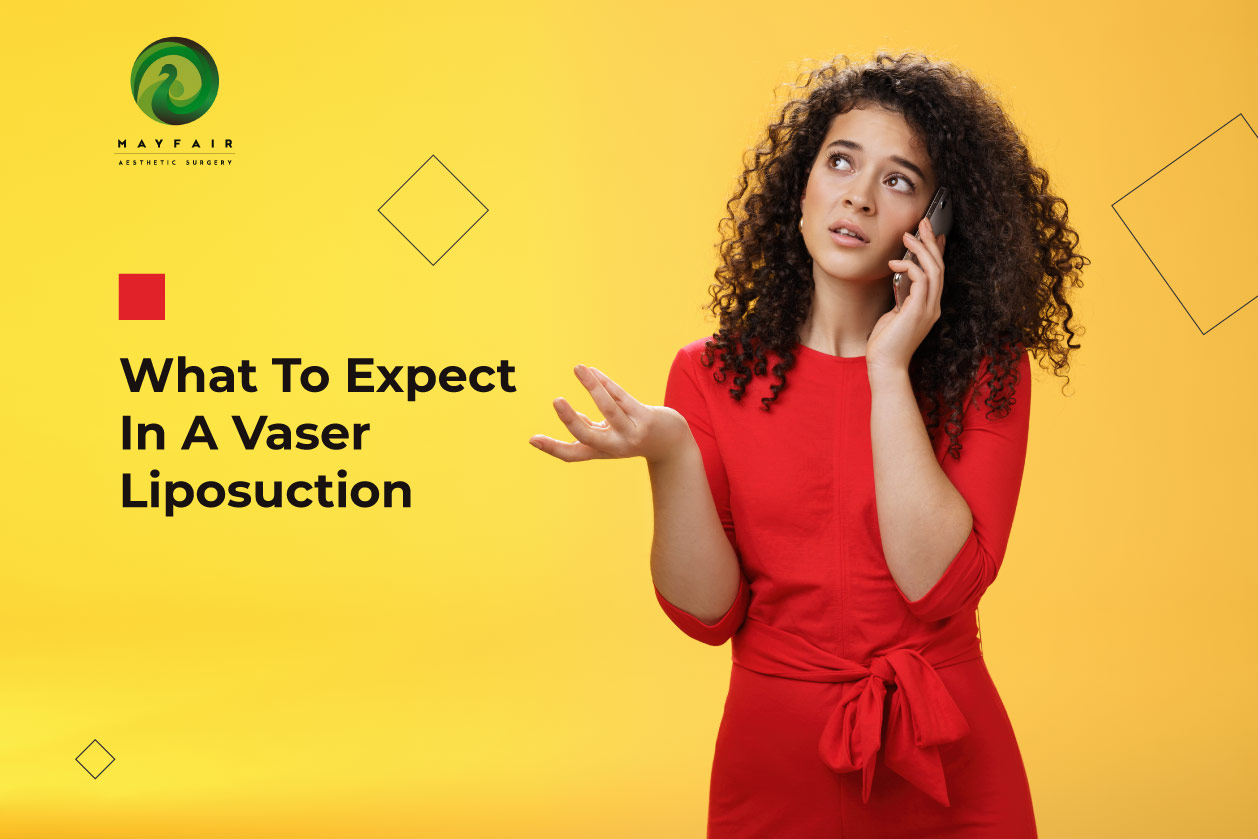 A girl talking about safe vaser liposuction in ahmedabad