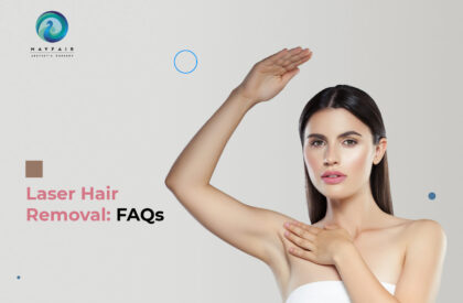 A girl after laser hair removal in Ahmedabad