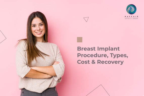 A girl after Breast Implant Surgery
