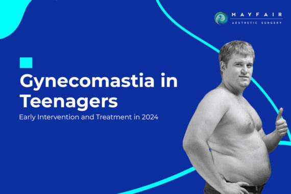 Gynecomastia in Teenagers: Early Intervention and Treatment in 2024 title and a fat guy is standing after treatment from cosmetic surgeon Dr Kedarnath Pandya in Ahmedabad